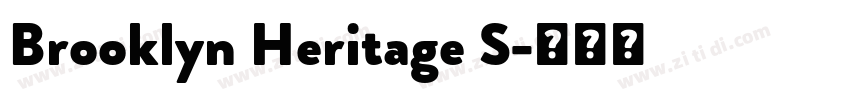 Brooklyn Heritage S字体转换